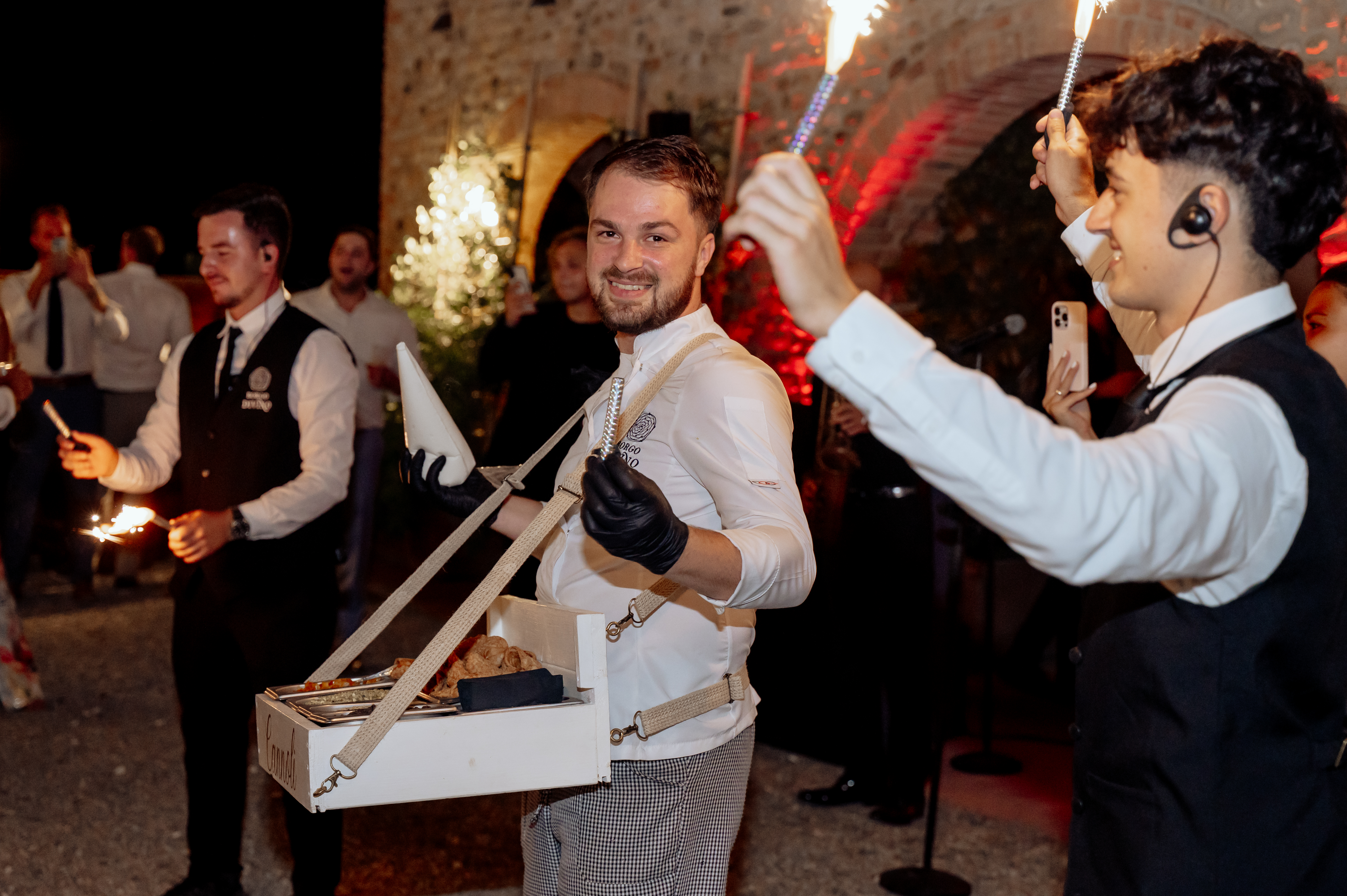 Chef plating a fine dish